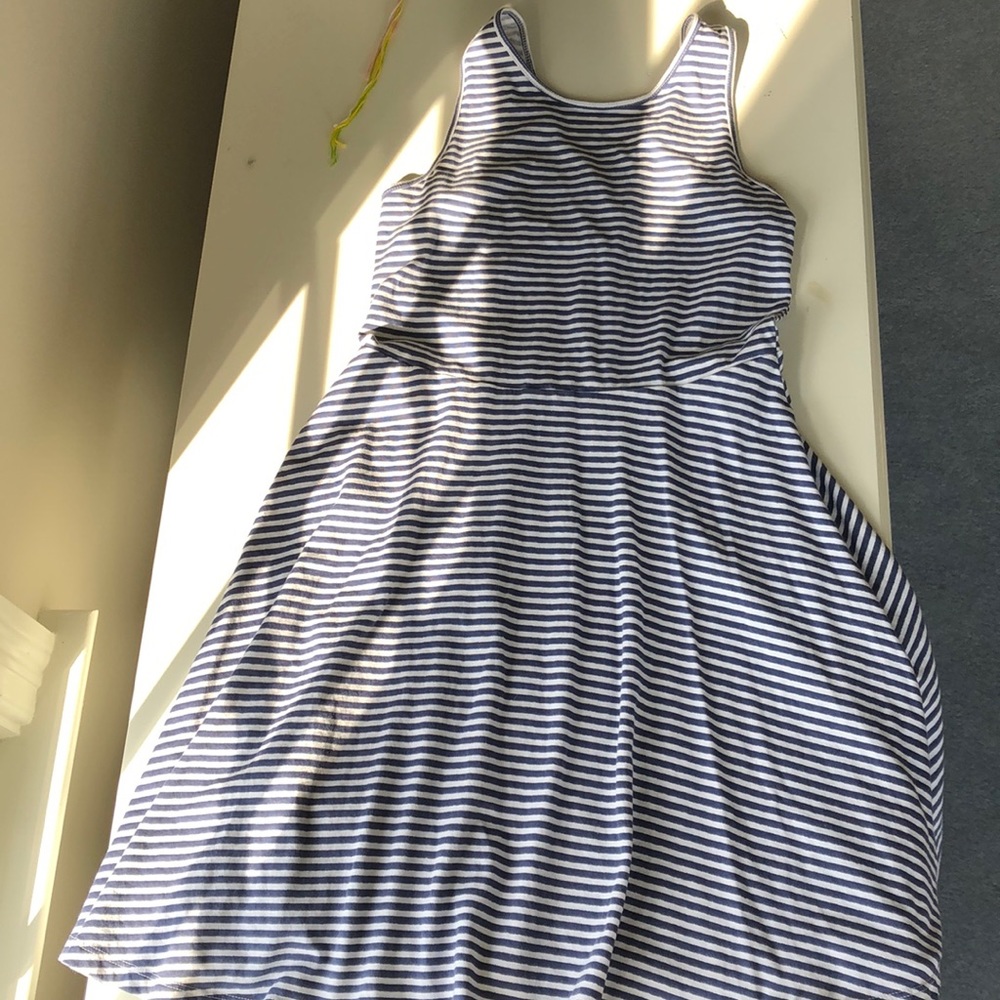 stripped skater dress